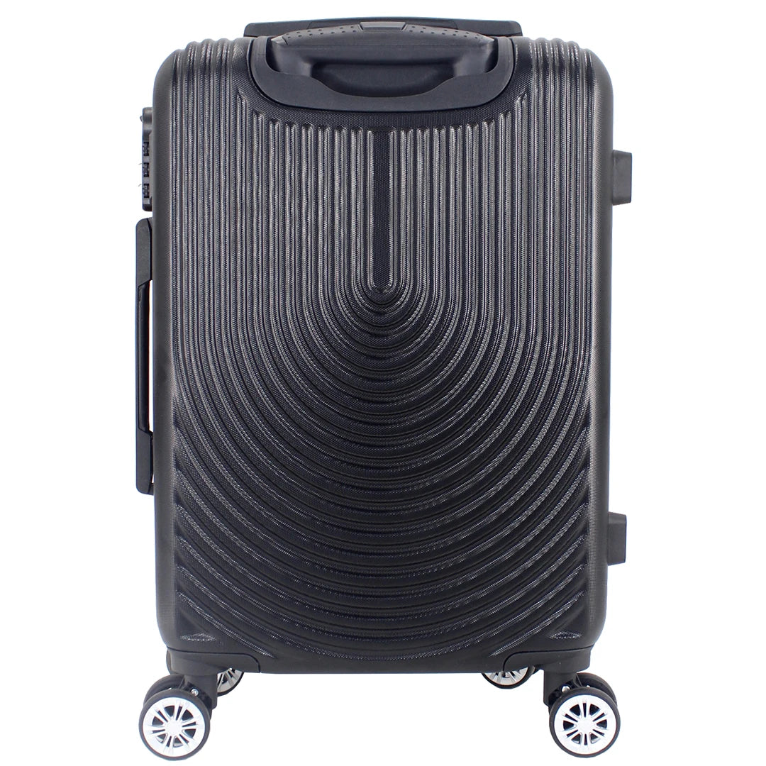 Maleta Avión Equipaje de Mano Viaje Cabina Trolley ABS Rígida 4 Ruedas Maleta de cabina rigida con asa telescopica 55x35x20CM