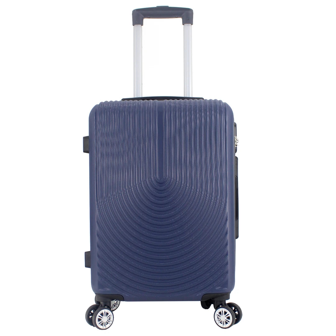 Maleta Avión Equipaje de Mano Viaje Cabina Trolley ABS Rígida 4 Ruedas Maleta de cabina rigida con asa telescopica 55x35x20CM