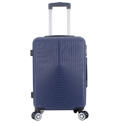 Maleta Avión Equipaje de Mano Viaje Cabina Trolley ABS Rígida 4 Ruedas Maleta de cabina rigida con asa telescopica 55x35x20CM