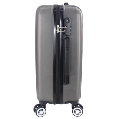 Maleta Avión Equipaje de Mano Viaje Cabina Trolley ABS Rígida 4 Ruedas Maleta de cabina rigida con asa telescopica 55x35x20CM