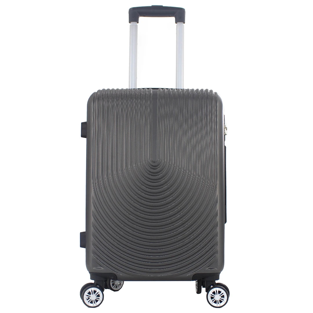 Maleta Avión Equipaje de Mano Viaje Cabina Trolley ABS Rígida 4 Ruedas Maleta de cabina rigida con asa telescopica 55x35x20CM