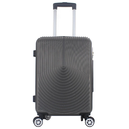 Maleta Avión Equipaje de Mano Viaje Cabina Trolley ABS Rígida 4 Ruedas Maleta de cabina rigida con asa telescopica 55x35x20CM