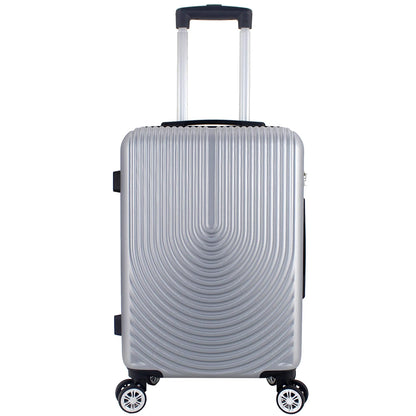 Maleta Avión Equipaje de Mano Viaje Cabina Trolley ABS Rígida 4 Ruedas Maleta de cabina rigida con asa telescopica 55x35x20CM