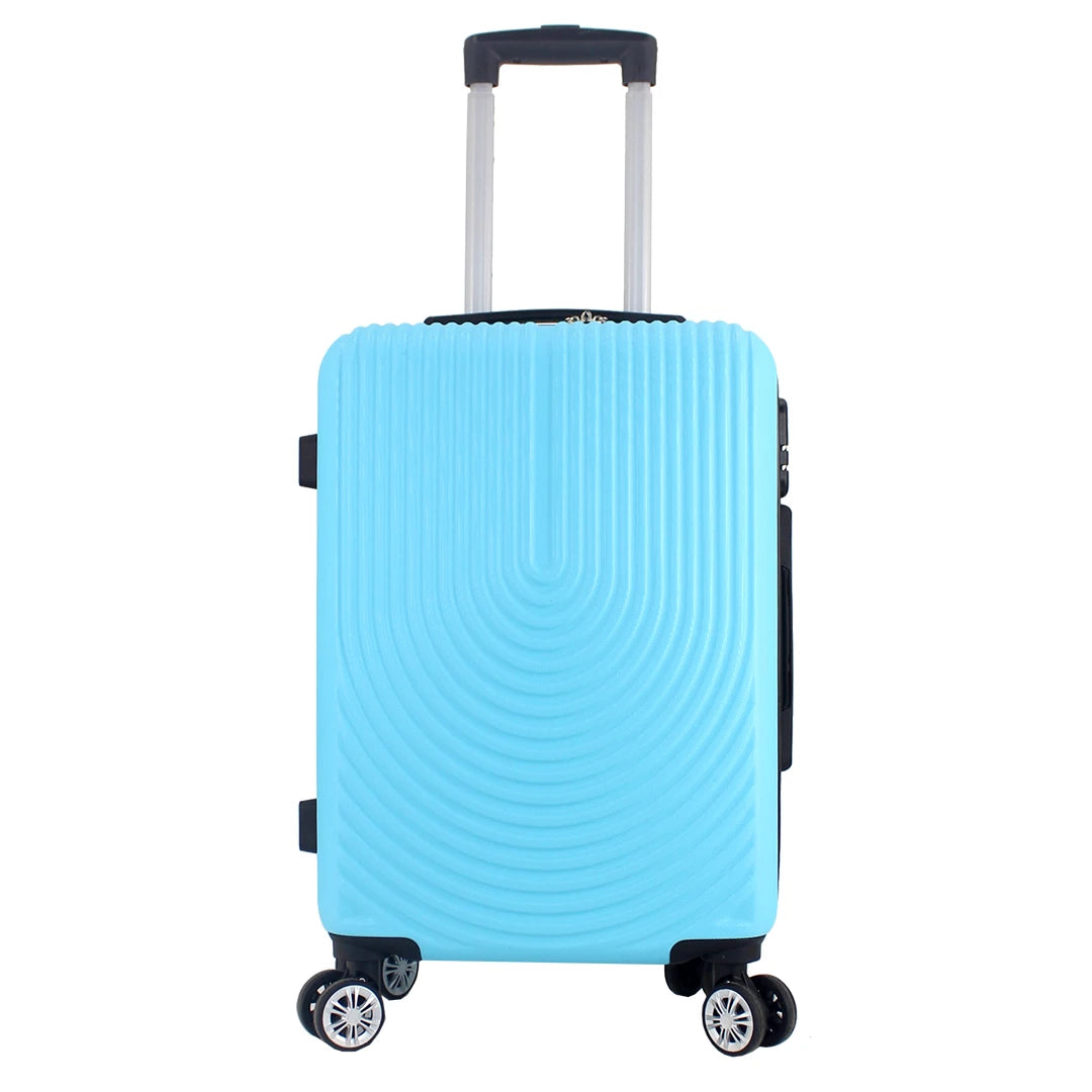 Maleta Avión Equipaje de Mano Viaje Cabina Trolley ABS Rígida 4 Ruedas Maleta de cabina rigida con asa telescopica 55x35x20CM