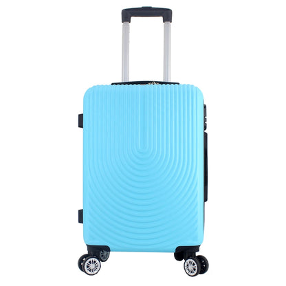 Maleta Avión Equipaje de Mano Viaje Cabina Trolley ABS Rígida 4 Ruedas Maleta de cabina rigida con asa telescopica 55x35x20CM