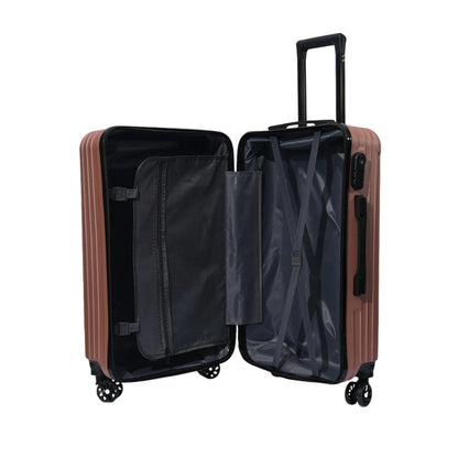 Juego de 3 Maletas de Viaje Set Trolley Abs Semirigidas con Cerradura Combinación 4 Ruedas Dobles