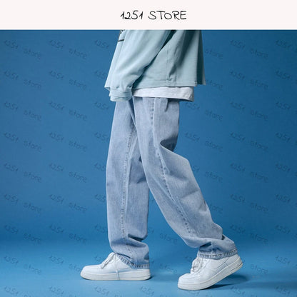 Men's straight jeans, wide leg jeans, baggy jeans 