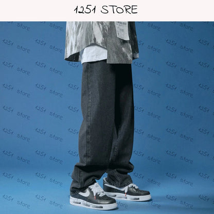 Men's straight jeans, wide leg jeans, baggy jeans 
