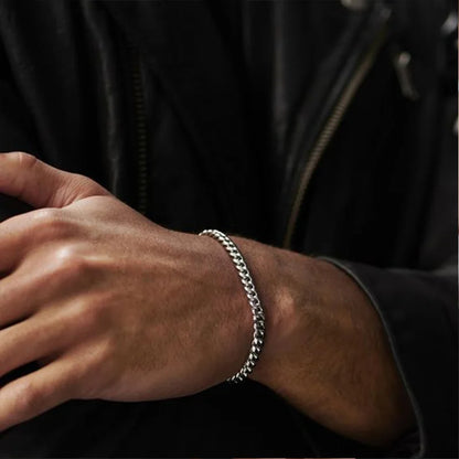 Vnox 3-11mm Thick Miami Curb Chain Bracelet for Men Stainless Steel Cuban Link Chain Bracelet Heavy Punk Classic Jewelry for Male 