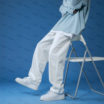 Men's straight jeans, wide leg jeans, baggy jeans 