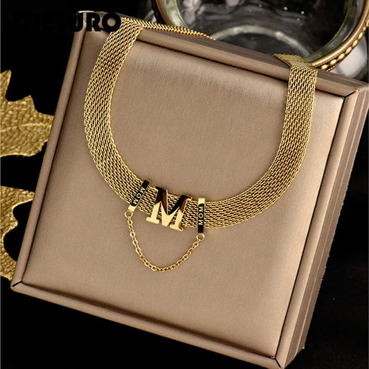 Collar corto de acero ajustable, estilo creativo, ideal como regalo de cumpleaños o fiesta