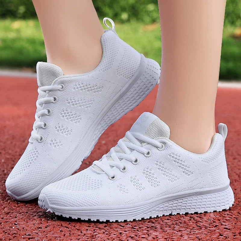 Men's and women's casual sports shoes, fashion woven air mesh sneakers, black non-slip footwear, breathable running shoes