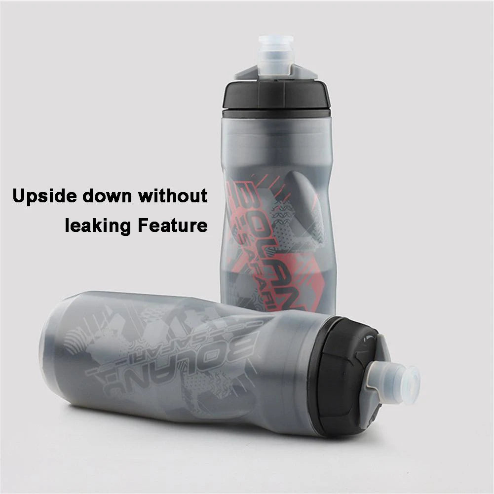 Botella de agua para bicicleta Bolany de 600 ml, ligera, para montaña, PP5, resistente al calor y al hielo, para deportes al aire libre, equipo de ciclismo