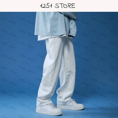 Men's straight jeans, wide leg jeans, baggy jeans 
