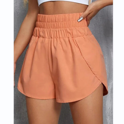 Calzoncillos tipo bóxer para mujer, ligeros, de tiro alto y estilo atlético, para entrenamiento de verano.