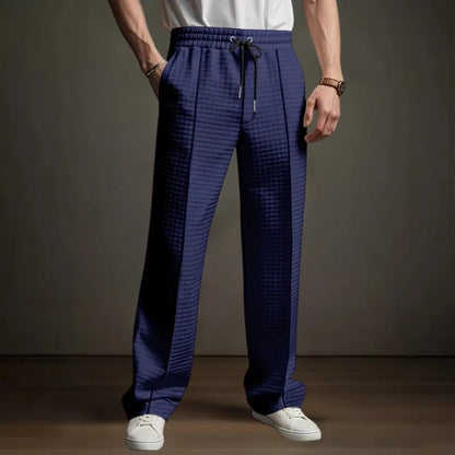 Pantalones deportivos informales  de alta calidad para hombre, pantalones de negocios, ropa de caballero holgada y transpirable de pierna recta