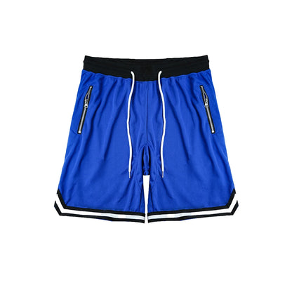Pantalones cortos deportivos de baloncesto para hombre, de malla, de secado rápido, para gimnasio, para verano, para correr, informales, transpirables.