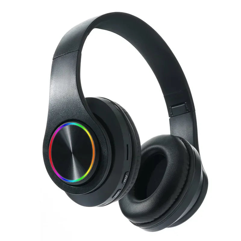 Auriculares Bluetooth plegables, inalámbricos con micrófono