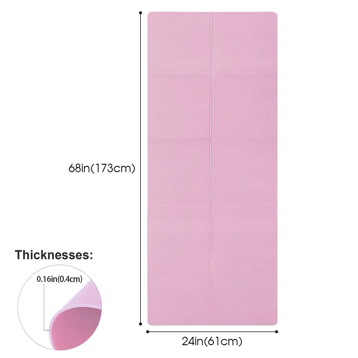 Esteras de Yoga EVA de 4MM de espesor, estera deportiva antideslizante, manta para ejercicio, Yoga y Pilates, estera de gimnasia, equipo de Fitness