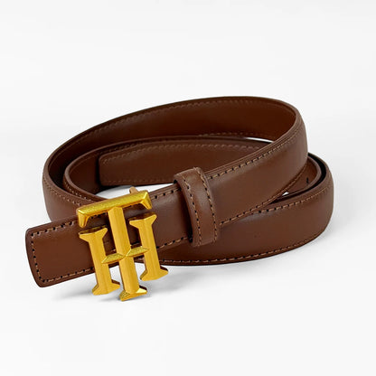 Cinturón con monograma y letras a la moda para mujer