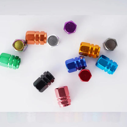 Tapas de válvulas de neumáticos, accesorios decorativos para neumáticos para ruedas de coches, motocicletas y bicicletas, cubiertas a prueba de polvo.