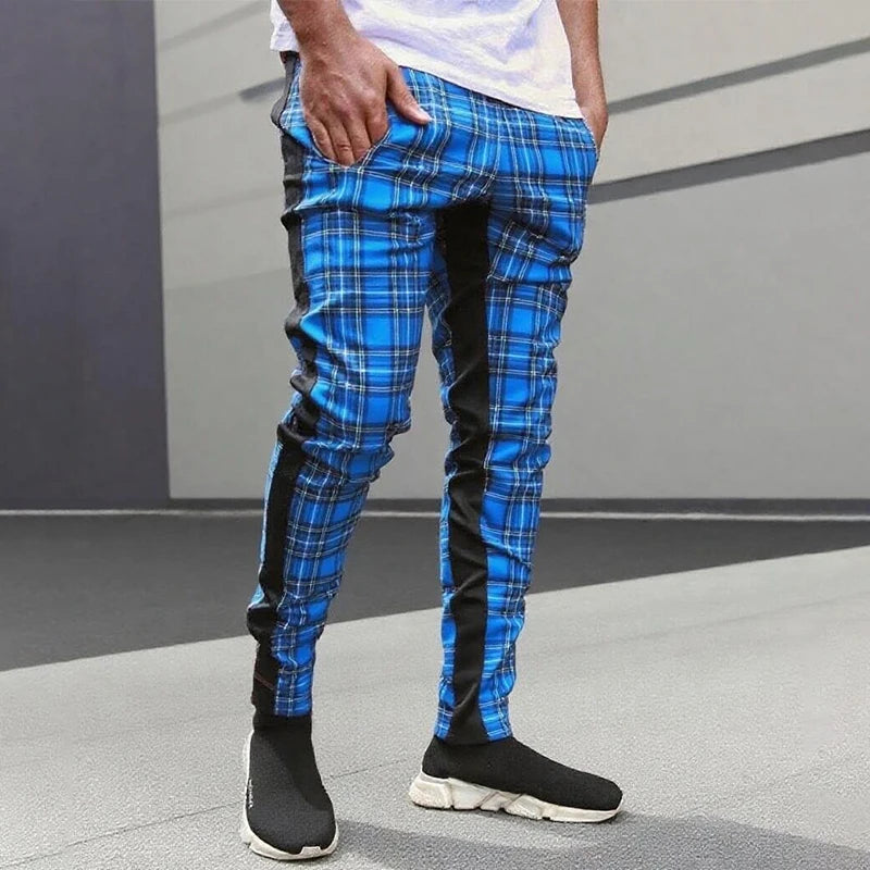 pantalones informales, para hombre, pantalones de chándal, pantalones de chándal ajustados