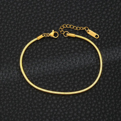 Bracelet en chaîne en acier inoxydable style hip-hop pour hommes et femmes, accessoires de fête à la mode 