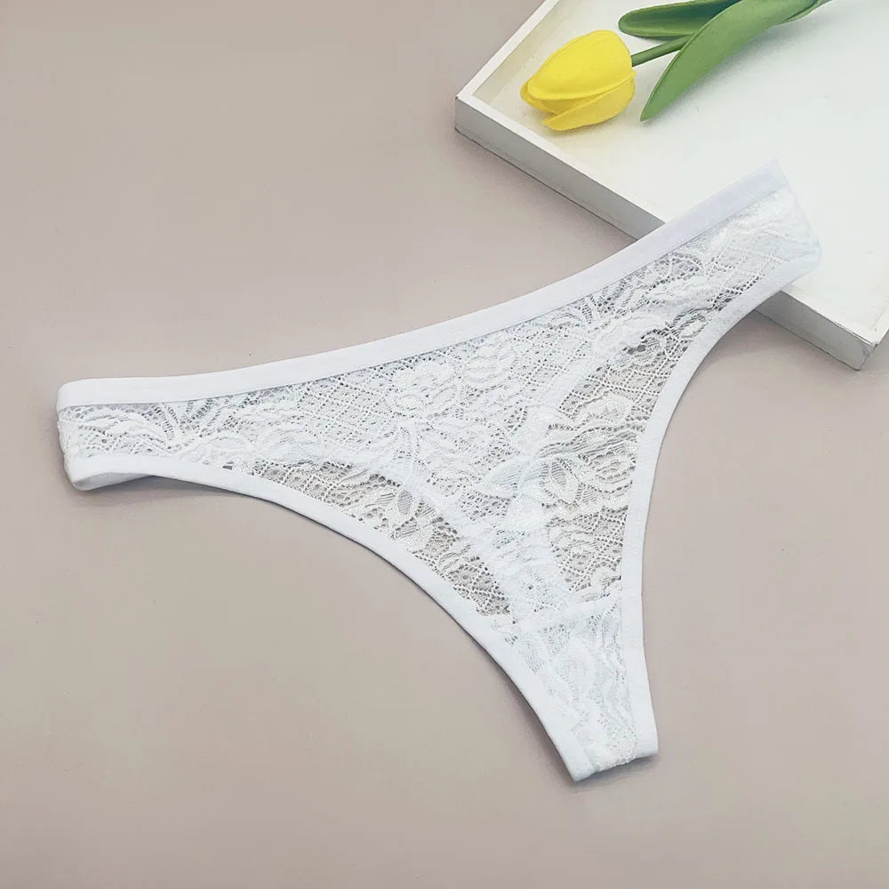 5 uds., tangas de encaje, ropa interior de mujer, lencería para mujer