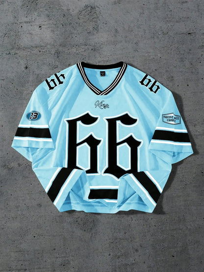 Camiseta Deportiva Casual Ligera y Transpirable con Estampado Digital