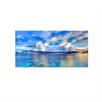 Pósteres artísticos de pared de puesta de sol de playa, pintura en lienzo de paisaje grande, impresión, imagen de decoración de pared nórdica para decoración del hogar sin marco
