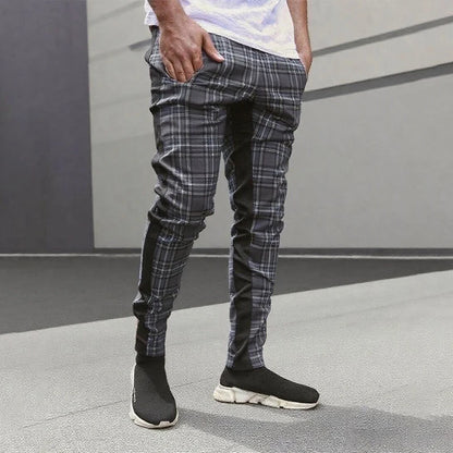 pantalones informales, para hombre, pantalones de chándal, pantalones de chándal ajustados