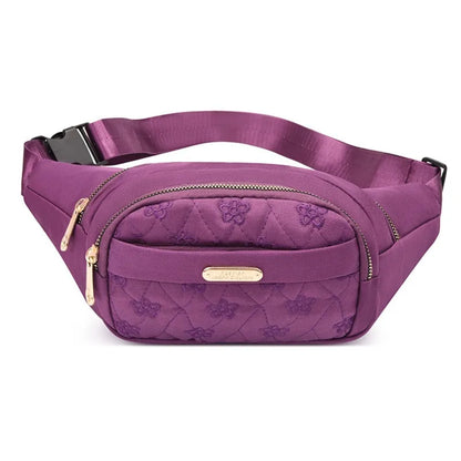 Riñonera de tela impermeable para mujer, bolso cruzado de diseñador, a la moda, tipo banana