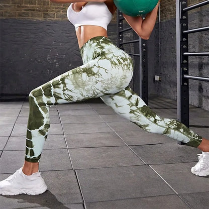 Pantalones de Yoga sin costuras para mujer, mallas elásticas altas de cintura alta, color melocotón, para Fitness, correr, deportes al aire libre