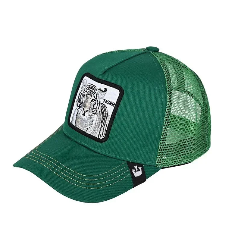 Gorra de béisbol bordada unisex, gorra de tiburón, gorra de animal, gorra de león, gorra de tigre, gorra de gallo, gorras de granja, gorras casuales, gorra de protección solar