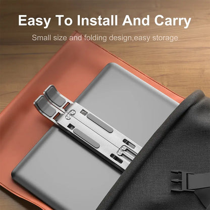 Soporte portátil de aluminio para portátil, soporte para Macbook Air Pro, accesorios, base plegable para portátil