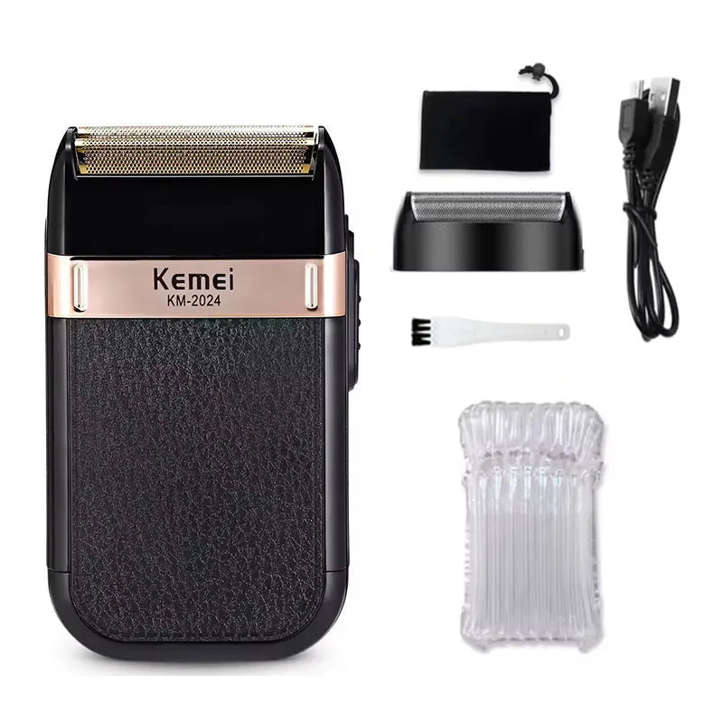 Cortadora de pelo eléctrica profesional Kemei KM-2628 KM-678 KM-2024, cortadora de barba, afeitadora recargable para hombres, kit recortador de pelo