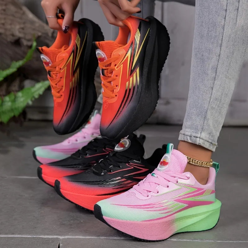 Zapatillas deportivas para correr informales para maratón transpirables ligeras cómodas atléticas y antideslizantes
