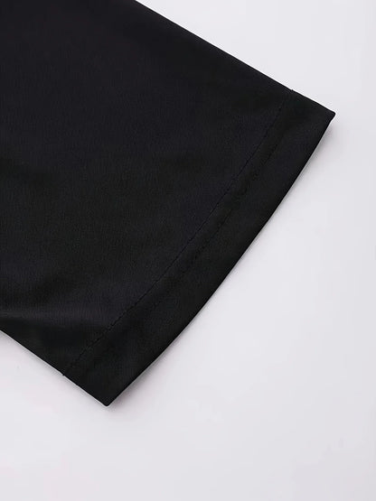 Camiseta corta para mujer, longitud corta, informal, holgada y transpirable