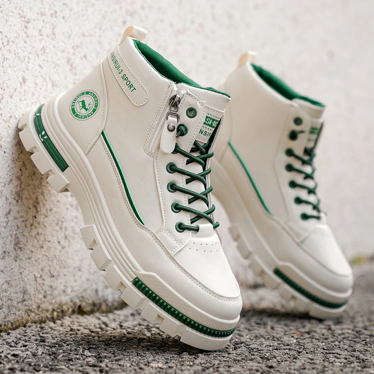 Botas altas de mezclilla para hombre, calzado deportivo informal, botas de hombre modernas y de moda