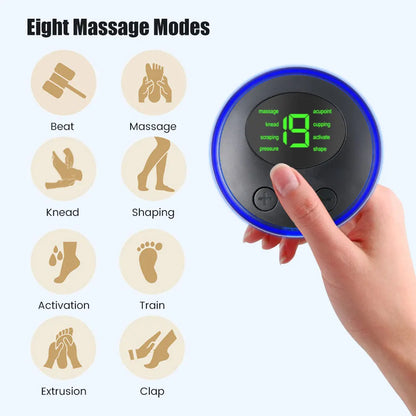 Mini masseur de cou EMS portable, civière électrique pour le cou pour soulager les douleurs musculaires cervicales et le patch de massage de relaxation des épaules 