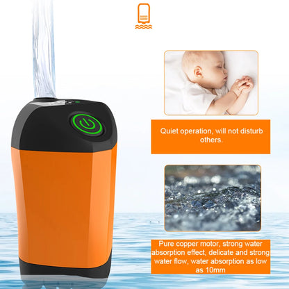 Ducha de camping al aire libre IPX7 resistente al agua con pantalla digital, bomba de ducha eléctrica portátil para senderismo, viajes, playa, riego de mascotas