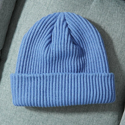 Gorros de punto cálidos de Color sólido Unisex para mujeres y hombres invierno otoño al aire libre mantener