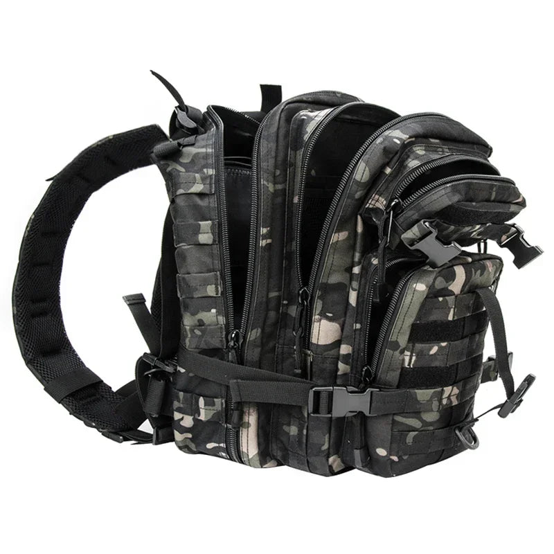 Mochila táctica de 35 litros, mochila de asalto Molle para hombres y mujeres, mochilas para viajes, camping, caza y senderismo