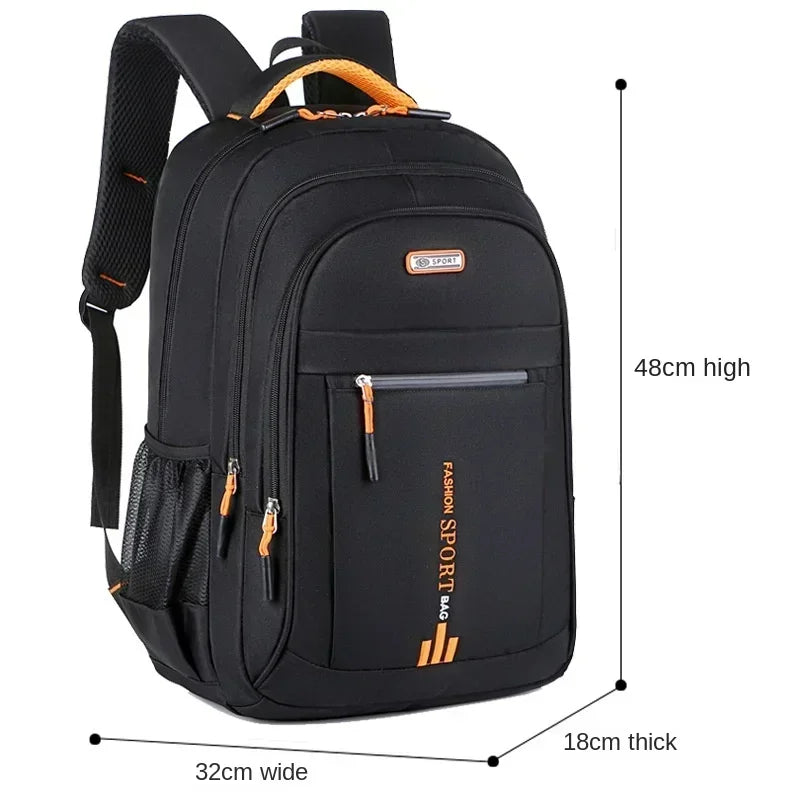 Mochila para hombre, bolso Oxford para ordenador de negocios, mochila impermeable