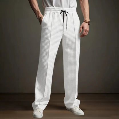 Pantalones deportivos informales  de alta calidad para hombre, pantalones de negocios, ropa de caballero holgada y transpirable de pierna recta