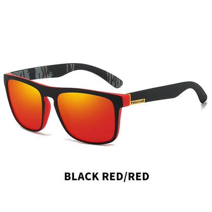 Gafas de sol polarizadas cuadradas vintage de moda para hombre y mujer, para conducir y pescar, de marca de lujo, de diseñador, con protección UV400.