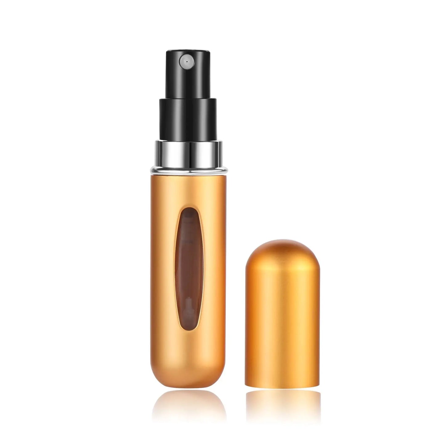 Botella de perfume recargable de 5 ml, portátil, mini, bomba de aroma, envases cosméticos vacíos, atomizador para viaje