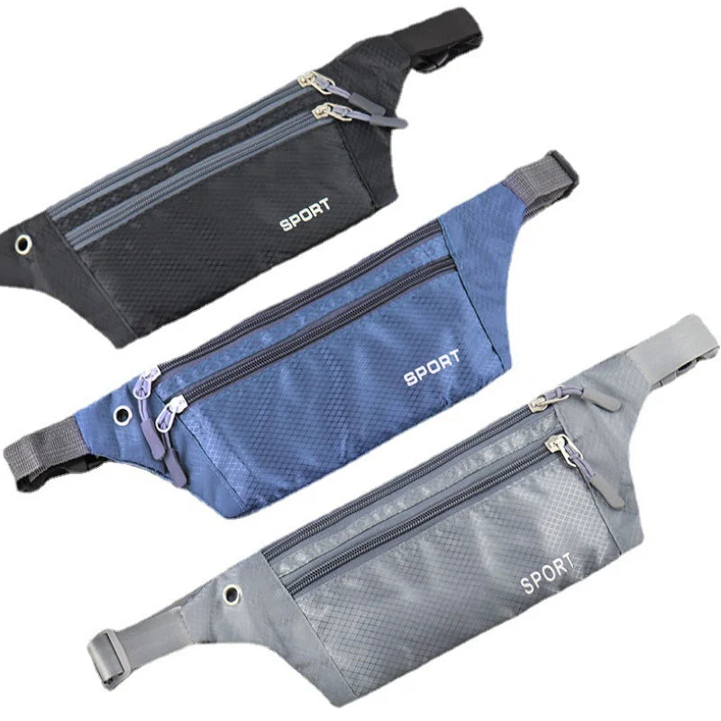 Riñonera deportiva para teléfono para hombre, riñonera ultrafina impermeable, Mini riñonera, nueva bolsa de cintura ligera para correr para mujer
