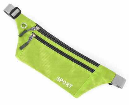 Riñonera deportiva para teléfono para hombre, riñonera ultrafina impermeable, Mini riñonera, nueva bolsa de cintura ligera para correr para mujer