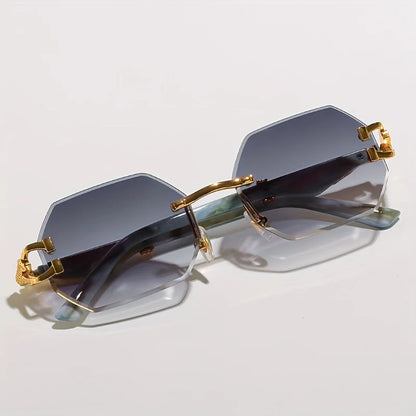 Gafas deportivas con estampado geométrico de leopardo para mujer, montura compuesta ligera y duradera, gafas de moda urbana